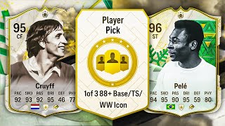 UNLIMITED 88 ICON PLAYER PICKS 👀 FC 24 Ultimate Team [upl. by Aiclid]