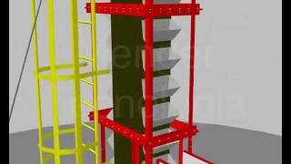 Elevador de Canecas  AutoCAD 3D [upl. by Nwonknu918]