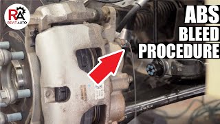 How to do an ABS bleed procedure for a Ford F150 [upl. by Anelim]