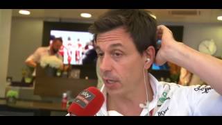 Toto Wolff post Ungheria 2017 [upl. by Aehs]