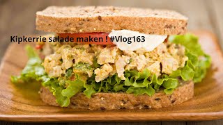 Kip kerrie salade maken   Vlog163 [upl. by Salas]