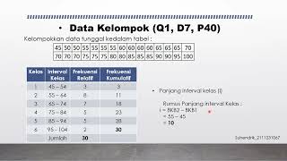 Mencari nilai kuartil desil dan persentil itu bagaimana siiih  Statistika [upl. by Anura389]