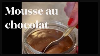 Mousse au chocolat maison facile rapide et délicieuse 🤤 [upl. by Gnourt]