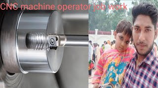 CNC machine job work CNC programming for mechanical engineering CNC machine operator job working [upl. by Aimar]