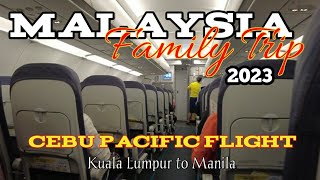 CEBU PACIFIC FLIGHT KUALA LUMPUR TO MANILA  FLYING FROM KLIA2 TRAVEL TIPS  AIRPORT LOUNGE [upl. by Anselma]