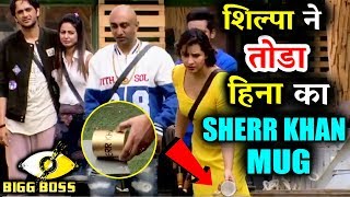 Shilpa Shinde BREAKS Hina Khans SHERR KHAN MUG In Mean Task  Bigg Boss 11 [upl. by Kaufmann360]