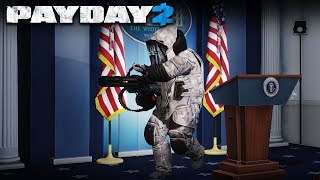 White House with MINIGUN DOZERS PAYDAY 2 Heavy Security Mod [upl. by Ambur]