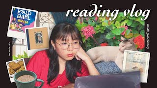 reading vlog 𖤓 audiobooks middle grade fantasy achieving 2nd second reading goal [upl. by Hendricks434]