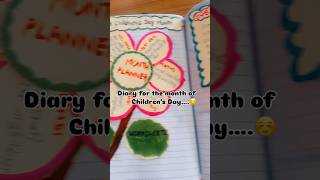 My teacher’s diary for month of November teachersdiary youtubeshorts classteacher ncertsyllabus [upl. by Hadwyn]