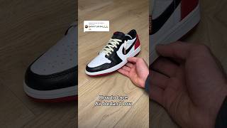 How to Lace Jordan 1 Lows 👟⚡️ [upl. by Adok]