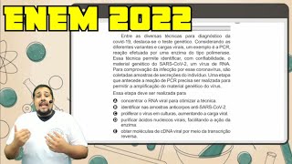 ENEM 2022  Entre as diversas técnicas para diagnóstico da covid19 destacase o teste genético [upl. by Beacham]