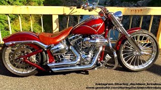 HarleyDavidson Breakout CVO Exhaust Sound Shun from Japan 🇯🇵 [upl. by Ellemrac]