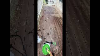 Soft Washing sidingfence algae covered home Central Penn Oil Stain Removal youtubeshorts Part 1 [upl. by Bethanne807]