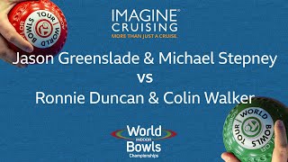 World Indoor Bowls Championship 2024 Jason Greenslade amp Michael Stepney vs Ronnie Duncan amp Colin … [upl. by Novaat]