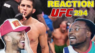 BEST KNOCKOUT OF THE YEAR Islam Makhachev vs Alexander Volkanovski 2 UFC 294 Reaction [upl. by Retnyw]