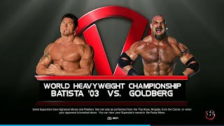 quotWWE 2K23 Batista vs Goldberg  Battle of the Titansquot [upl. by Edna]