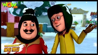 Motu Patlu Cartoons In Hindi  Animated cartoon  snow park  Wow Kidz [upl. by Yelekreb423]