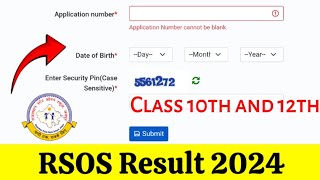 RSOS Result 2024 RSOS 10th Result OUT RSOS 10th amp 12th Result 2024 RSOS Result 2024 Kaise Dekhe [upl. by Eugene]