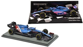 Alpine A521 vs A522  Fernando Alonso  Spark amp Minichamps 143 scale model cars [upl. by Ylrehc631]