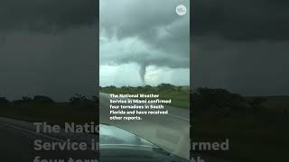 Tornado spotted in Florida as Milton approaches Shorts [upl. by Erda]