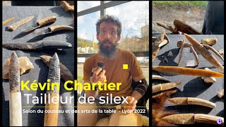 Kevin Chartier  Tailleur de silex  Salon du couteau 2022 [upl. by Ettenaj]