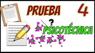 ✅ PRUEBA PSICOTÉCNICA  Ejemplo 04  figuras numéricas personalidad 🔴 [upl. by Aivalf]