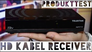 Produkttest HD TV Kabel Receiver Telestar DigiHD TC6 HDMI Scart USB LAN Einstellung [upl. by Olathe]