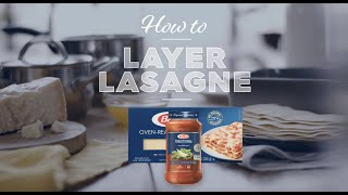 Barilla Kitchen Tips  How to Layer Lasagna [upl. by Eidnak]