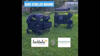 Quad Stroller Wagons Larktale Coupe Quad vs Wonderfold W4 Luxe comparison quad strollerwagon [upl. by Leaw]