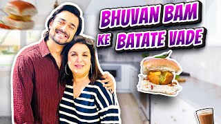 Bhuvan Bam Aur Farah Khan Ka Perfect Vada Pav  FarahKhanK [upl. by Ofilia461]