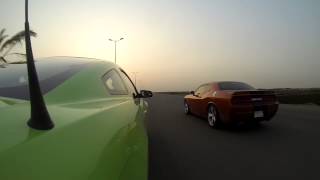 Challenger SRT8 392 2011 vs mustang GT 50 2013 B [upl. by Zampino]