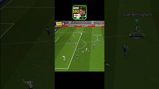 Unbelievable Bellingham 102 🔥☠️ efootball pes efootball2024 efootball2025 pesmobile shorts [upl. by Ilamad]