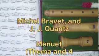 Michel Blavet and J J Quantz Menuet [upl. by Derfnam]