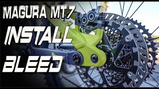 Magura MT7 Brake bleed amp Install magurabrakes [upl. by Belcher]