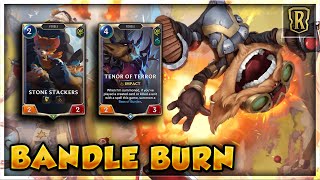 NEW BANDLE BURN Deck Guide  Masters Gameplay  Legends of Runeterra  Dyce [upl. by Dewar]