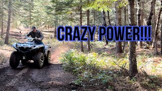 YAMAHA GRIZZLY 700 FIRST TRAIL TEST [upl. by Sudoeht447]