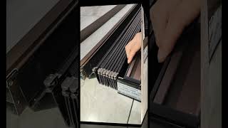 64 Folding screen doors smooth push and pull ultra flat low track qiangning [upl. by Simpkins]