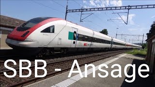 SBB Ansage im IC5 nach StGallen auf Deutsch Französisch und Englisch [upl. by Kyte]