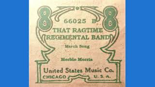 That Ragtime Regimental Band US brand Player Piano Roll [upl. by Tnarud]