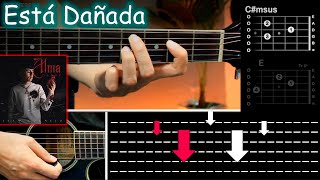 Está Dañada  Iván Cornejo Tutorial GUITARRA ACORDES [upl. by Jae]