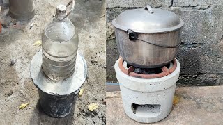 CEMENT CHARCOAL STOVE  KALAN DE ULING  VERY EASY TO BUILDMAKE YOUR OWN CEMENT STOVE AT HOMEDIY [upl. by Osner]