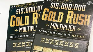 Gold Rush Multiplier tickets floridalottery [upl. by Nibbs]