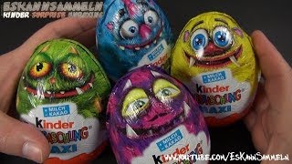 Kinder Überraschung  MAXI EI  Monsters University Disney Pixar Monsters Inc Kinder Surprise [upl. by Bertine]