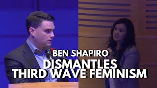 Ben Shapiro DISMANTLES Third Wave Feminism  UBC Talk [upl. by Merc675]