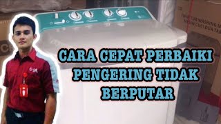 Mesin cuci 2 tabung pengeringan tidak berputar [upl. by Annerol]