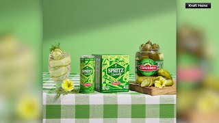 Pickle flavored sparkling wine cocktail unveiled [upl. by Lingwood]