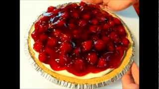 CHERRY CHEESECAKE  No Bake Cherry CHEESECAKE recipe [upl. by Meirrak]