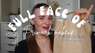 Full face using primark makeup 🤍 [upl. by Einnim733]