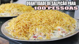 SALPICÃO PARA 100 PESSOAS  RECEITAS DA ROSA [upl. by Yltsew280]