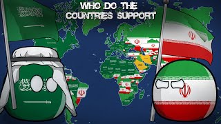 WHO DO THE COUNTRIES SUPPORT Saudi Arabia or Iran Alternative Mapping P16 [upl. by Eentihw]